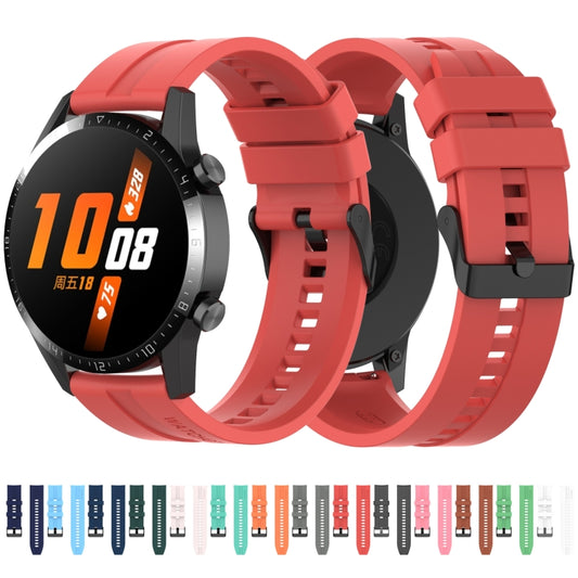 Silicone Black Buckle Watchband