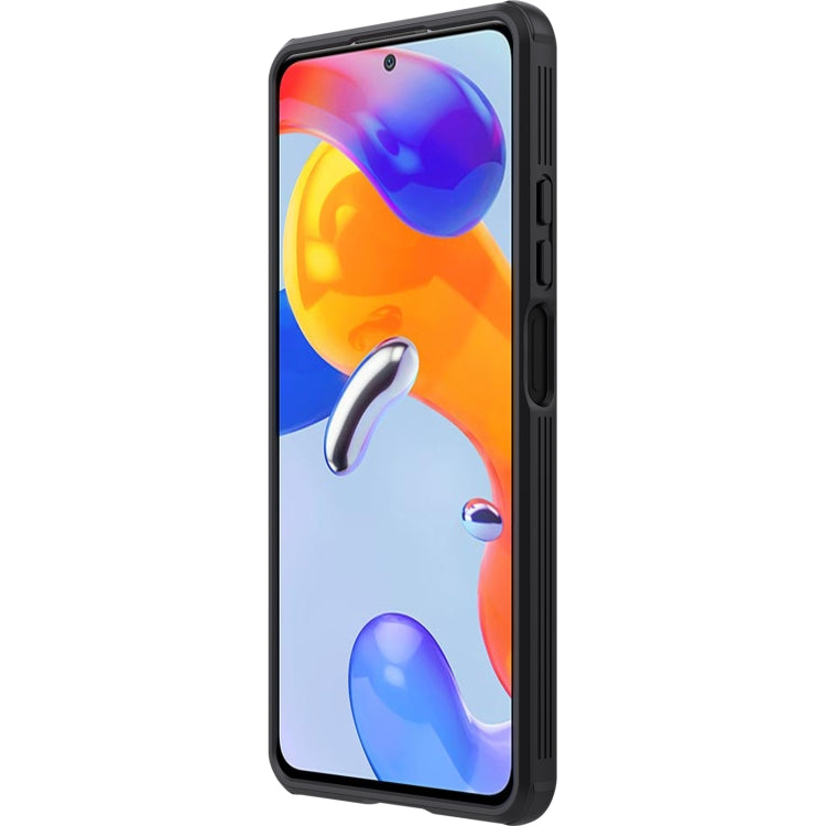 For Xiaomi Redmi Note 11 Pro Global / 11 Pro Global 5G / 11 Pro+ 5G India / 11E Pro 5G NILLKIN Black Mirror Pro Camshield PC Case (Peacock Blue), For Xiaomi Redmi Note 11 Pro Global