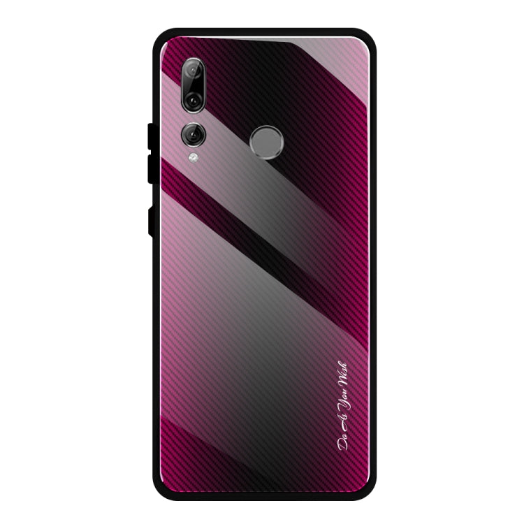 Texture Gradient Glass Protective Case, For Huawei Enjoy 9 Plus / Y9 2019, For Huawei Enjoy 9s, For Huawei Mate 20 Pro, For Huawei P20 Pro, For Honor 9X, For OnePlus 7, For Huawei Mate 30 Pro, For Huawei P30 Pro, For Huawei Nova 5i Pro�����������������...