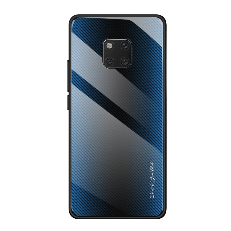 Texture Gradient Glass Protective Case, For Huawei Enjoy 9 Plus / Y9 2019, For Huawei Enjoy 9s, For Huawei Mate 20 Pro, For Huawei P20 Pro, For Honor 9X, For OnePlus 7, For Huawei Mate 30 Pro, For Huawei P30 Pro, For Huawei Nova 5i Pro�����������������...