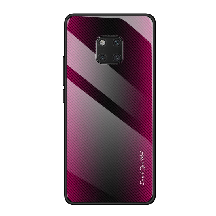 Texture Gradient Glass Protective Case, For Huawei Enjoy 9 Plus / Y9 2019, For Huawei Enjoy 9s, For Huawei Mate 20 Pro, For Huawei P20 Pro, For Honor 9X, For OnePlus 7, For Huawei Mate 30 Pro, For Huawei P30 Pro, For Huawei Nova 5i Pro�����������������...