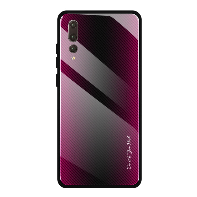 Texture Gradient Glass Protective Case, For Huawei Enjoy 9 Plus / Y9 2019, For Huawei Enjoy 9s, For Huawei Mate 20 Pro, For Huawei P20 Pro, For Honor 9X, For OnePlus 7, For Huawei Mate 30 Pro, For Huawei P30 Pro, For Huawei Nova 5i Pro�����������������...