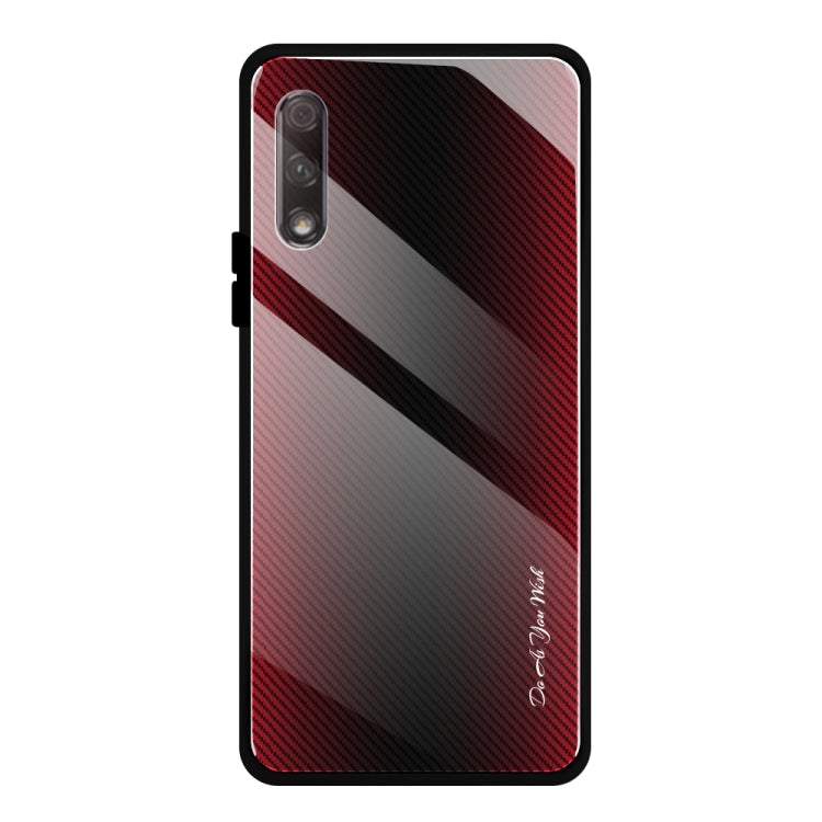 Texture Gradient Glass Protective Case, For Huawei Enjoy 9 Plus / Y9 2019, For Huawei Enjoy 9s, For Huawei Mate 20 Pro, For Huawei P20 Pro, For Honor 9X, For OnePlus 7, For Huawei Mate 30 Pro, For Huawei P30 Pro, For Huawei Nova 5i Pro�����������������...