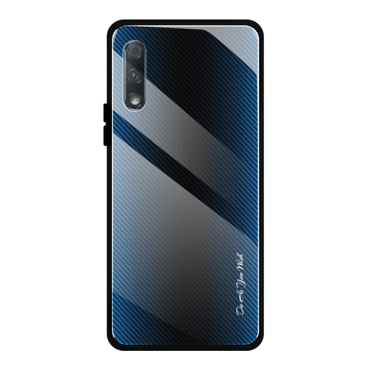 Texture Gradient Glass Protective Case, For Huawei Enjoy 9 Plus / Y9 2019, For Huawei Enjoy 9s, For Huawei Mate 20 Pro, For Huawei P20 Pro, For Honor 9X, For OnePlus 7, For Huawei Mate 30 Pro, For Huawei P30 Pro, For Huawei Nova 5i Pro�����������������...