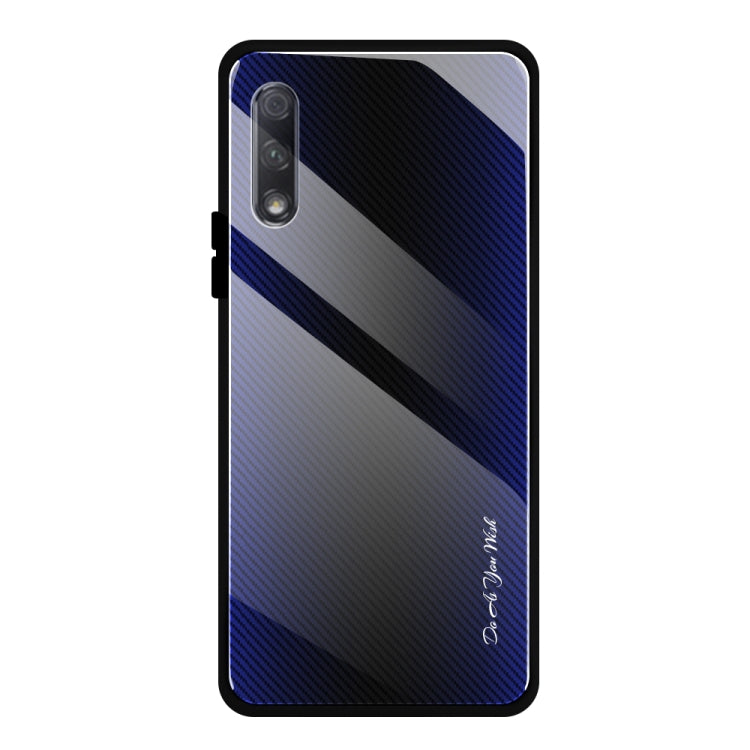 Texture Gradient Glass Protective Case, For Huawei Enjoy 9 Plus / Y9 2019, For Huawei Enjoy 9s, For Huawei Mate 20 Pro, For Huawei P20 Pro, For Honor 9X, For OnePlus 7, For Huawei Mate 30 Pro, For Huawei P30 Pro, For Huawei Nova 5i Pro�����������������...