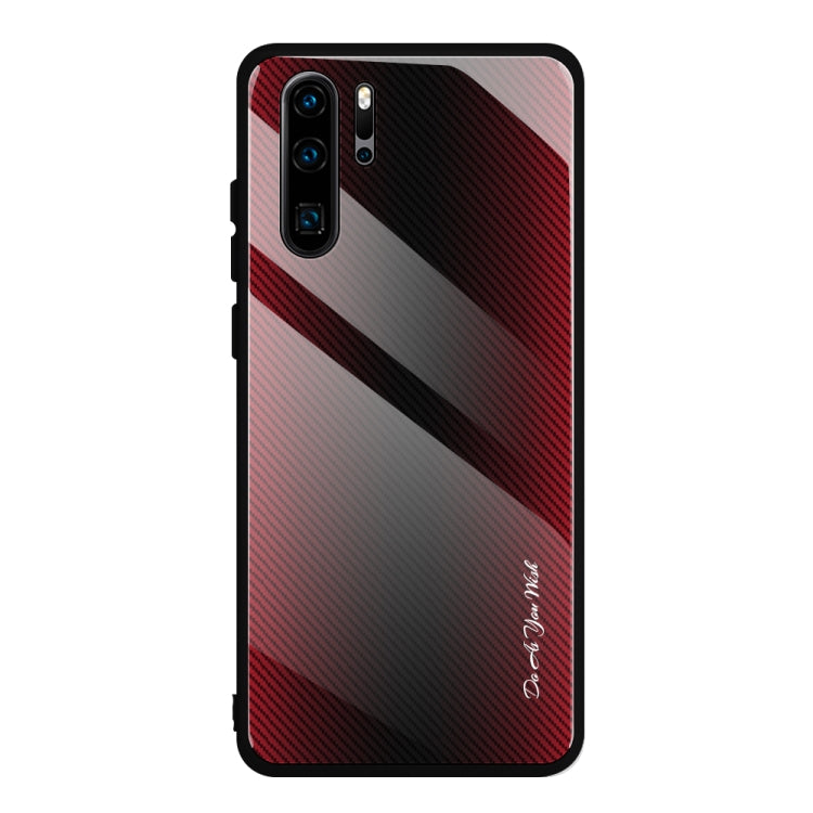 Texture Gradient Glass Protective Case, For Huawei Enjoy 9 Plus / Y9 2019, For Huawei Enjoy 9s, For Huawei Mate 20 Pro, For Huawei P20 Pro, For Honor 9X, For OnePlus 7, For Huawei Mate 30 Pro, For Huawei P30 Pro, For Huawei Nova 5i Pro�����������������...