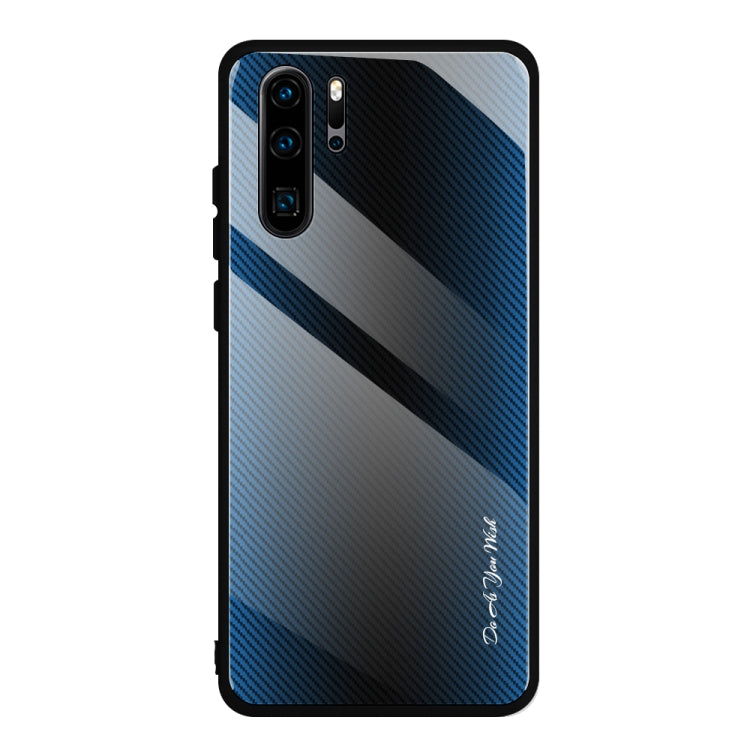 Texture Gradient Glass Protective Case, For Huawei Enjoy 9 Plus / Y9 2019, For Huawei Enjoy 9s, For Huawei Mate 20 Pro, For Huawei P20 Pro, For Honor 9X, For OnePlus 7, For Huawei Mate 30 Pro, For Huawei P30 Pro, For Huawei Nova 5i Pro�����������������...