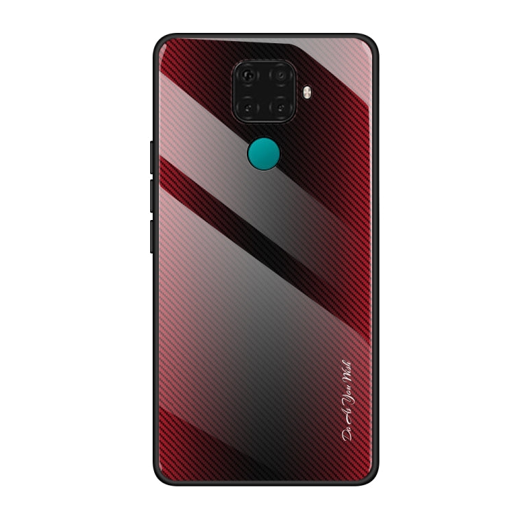 Texture Gradient Glass Protective Case, For Huawei Enjoy 9 Plus / Y9 2019, For Huawei Enjoy 9s, For Huawei Mate 20 Pro, For Huawei P20 Pro, For Honor 9X, For OnePlus 7, For Huawei Mate 30 Pro, For Huawei P30 Pro, For Huawei Nova 5i Pro�����������������...