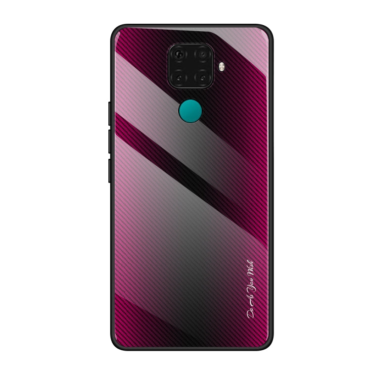 Texture Gradient Glass Protective Case, For Huawei Enjoy 9 Plus / Y9 2019, For Huawei Enjoy 9s, For Huawei Mate 20 Pro, For Huawei P20 Pro, For Honor 9X, For OnePlus 7, For Huawei Mate 30 Pro, For Huawei P30 Pro, For Huawei Nova 5i Pro�����������������...
