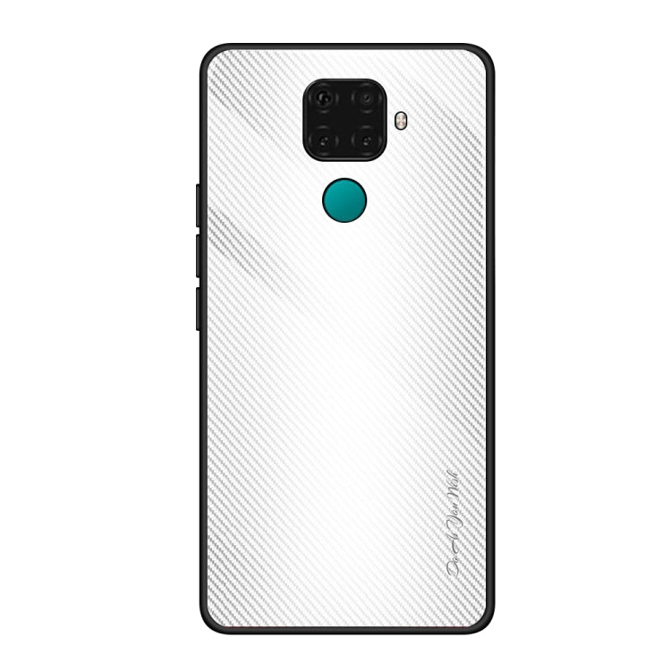 Texture Gradient Glass Protective Case, For Huawei Enjoy 9 Plus / Y9 2019, For Huawei Enjoy 9s, For Huawei Mate 20 Pro, For Huawei P20 Pro, For Honor 9X, For OnePlus 7, For Huawei Mate 30 Pro, For Huawei P30 Pro, For Huawei Nova 5i Pro�����������������...