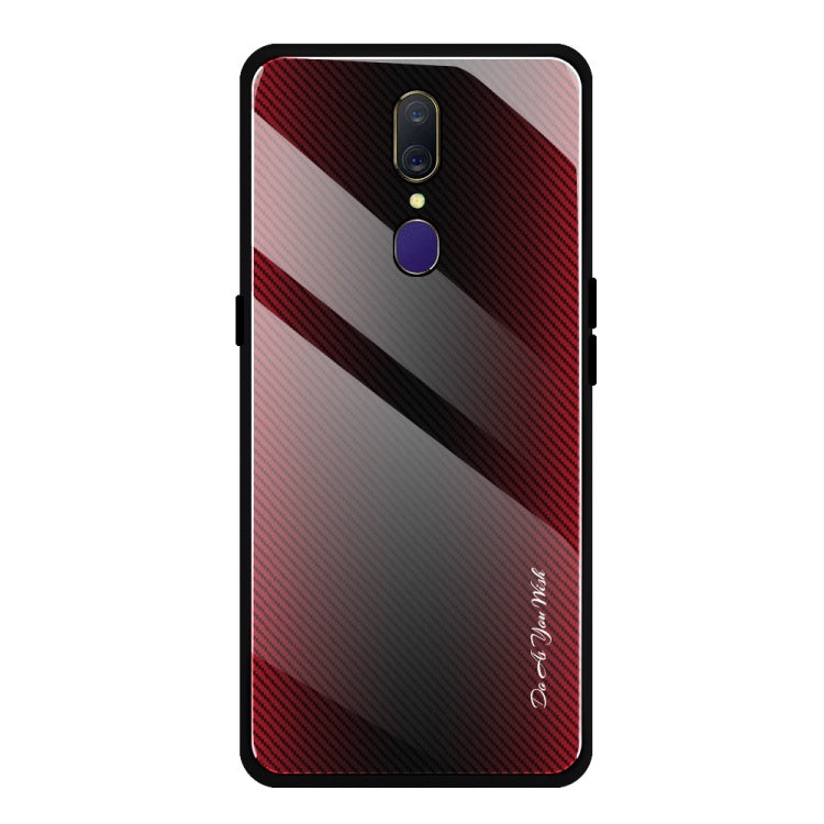 Texture Gradient Glass Protective Case, For OPPO F11 / A9, For OPPO A33, For OPPO A57 / A39, For OPPO F3, For OPPO F5, For Vivo V11, For Vivo X23, For Vivo Y83