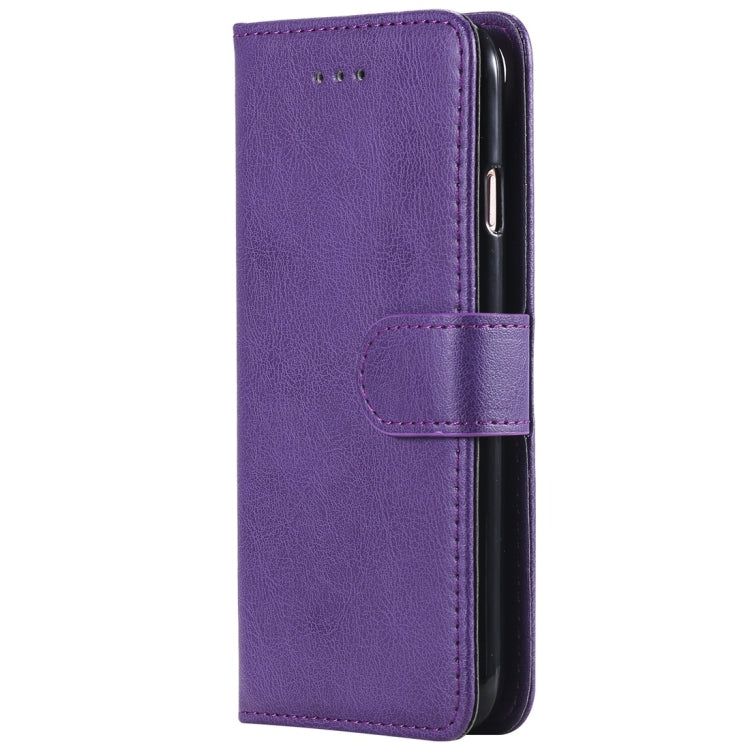Solid Color Horizontal Flip Protective Case with Holder & Card Slots & Wallet & Photo Frame & Lanyard, For iPhone 6 / 7 / 8, For iPhone 6 Plus / 7 Plus / 8 Plus, For iPhone 11, For iPhone 11 Pro, For iPhone 11 Pro Max, For iPhone XR, For iPhone XS Max�...