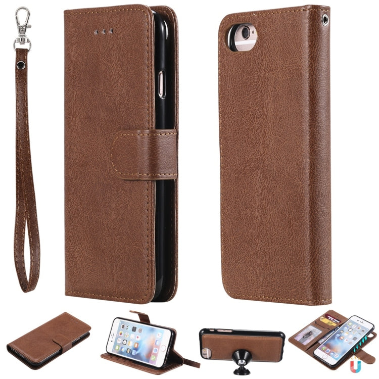 Solid Color Horizontal Flip Protective Case with Holder & Card Slots & Wallet & Photo Frame & Lanyard, For iPhone 6 / 7 / 8, For iPhone 6 Plus / 7 Plus / 8 Plus, For iPhone 11, For iPhone 11 Pro, For iPhone 11 Pro Max, For iPhone XR, For iPhone XS Max�...