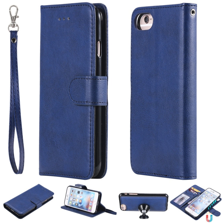 Solid Color Horizontal Flip Protective Case with Holder & Card Slots & Wallet & Photo Frame & Lanyard, For iPhone 6 / 7 / 8, For iPhone 6 Plus / 7 Plus / 8 Plus, For iPhone 11, For iPhone 11 Pro, For iPhone 11 Pro Max, For iPhone XR, For iPhone XS Max�...