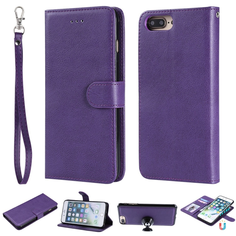 Solid Color Horizontal Flip Protective Case with Holder & Card Slots & Wallet & Photo Frame & Lanyard, For iPhone 6 / 7 / 8, For iPhone 6 Plus / 7 Plus / 8 Plus, For iPhone 11, For iPhone 11 Pro, For iPhone 11 Pro Max, For iPhone XR, For iPhone XS Max�...