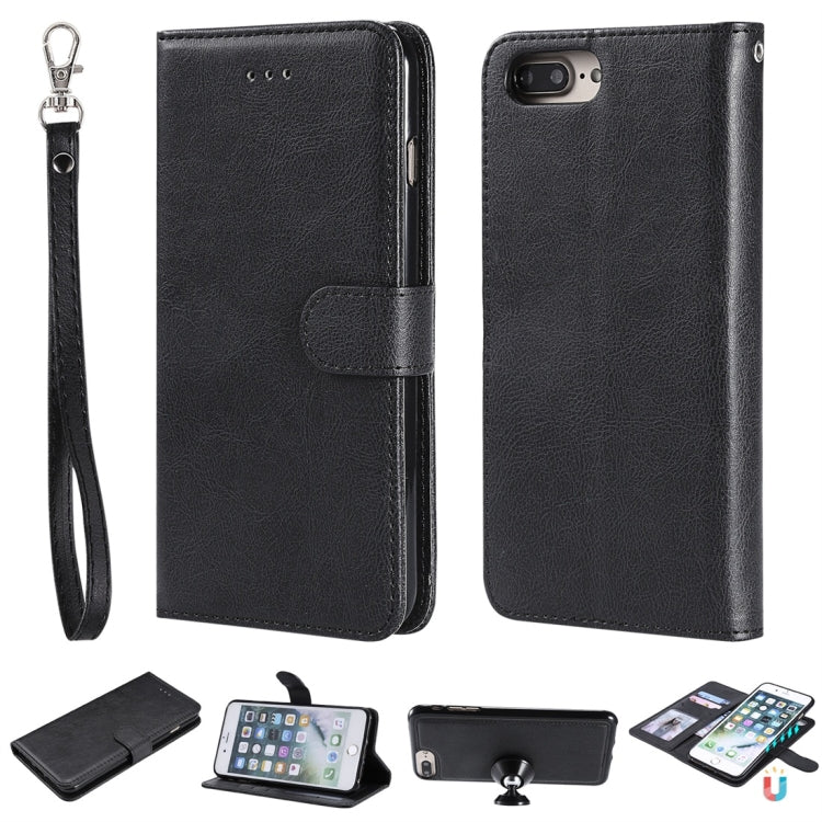 Solid Color Horizontal Flip Protective Case with Holder & Card Slots & Wallet & Photo Frame & Lanyard, For iPhone 6 / 7 / 8, For iPhone 6 Plus / 7 Plus / 8 Plus, For iPhone 11, For iPhone 11 Pro, For iPhone 11 Pro Max, For iPhone XR, For iPhone XS Max�...