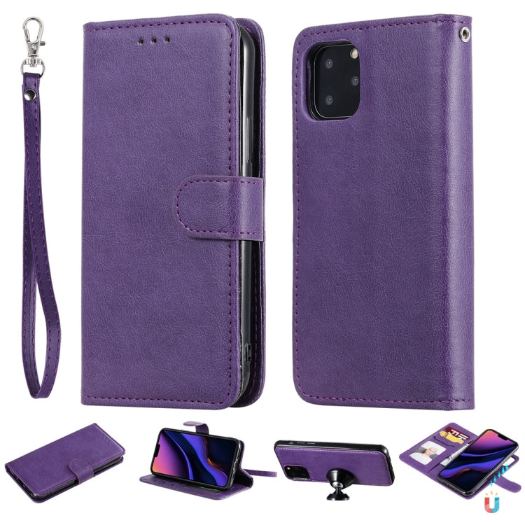 Solid Color Horizontal Flip Protective Case with Holder & Card Slots & Wallet & Photo Frame & Lanyard, For iPhone 6 / 7 / 8, For iPhone 6 Plus / 7 Plus / 8 Plus, For iPhone 11, For iPhone 11 Pro, For iPhone 11 Pro Max, For iPhone XR, For iPhone XS Max�...