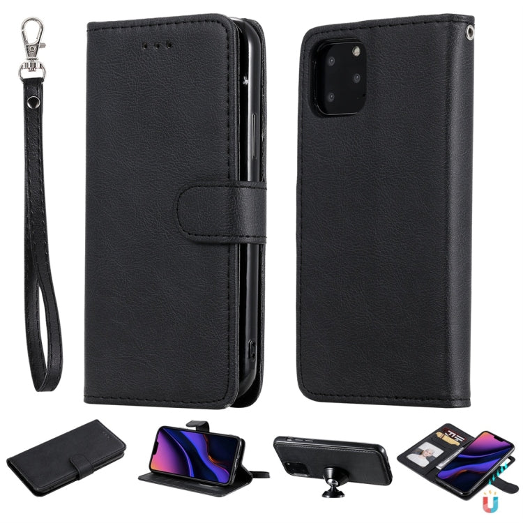 Solid Color Horizontal Flip Protective Case with Holder & Card Slots & Wallet & Photo Frame & Lanyard, For iPhone 6 / 7 / 8, For iPhone 6 Plus / 7 Plus / 8 Plus, For iPhone 11, For iPhone 11 Pro, For iPhone 11 Pro Max, For iPhone XR, For iPhone XS Max�...