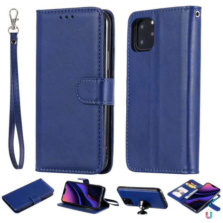 Solid Color Horizontal Flip Protective Case with Holder & Card Slots & Wallet & Photo Frame & Lanyard, For iPhone 6 / 7 / 8, For iPhone 6 Plus / 7 Plus / 8 Plus, For iPhone 11, For iPhone 11 Pro, For iPhone 11 Pro Max, For iPhone XR, For iPhone XS Max�...