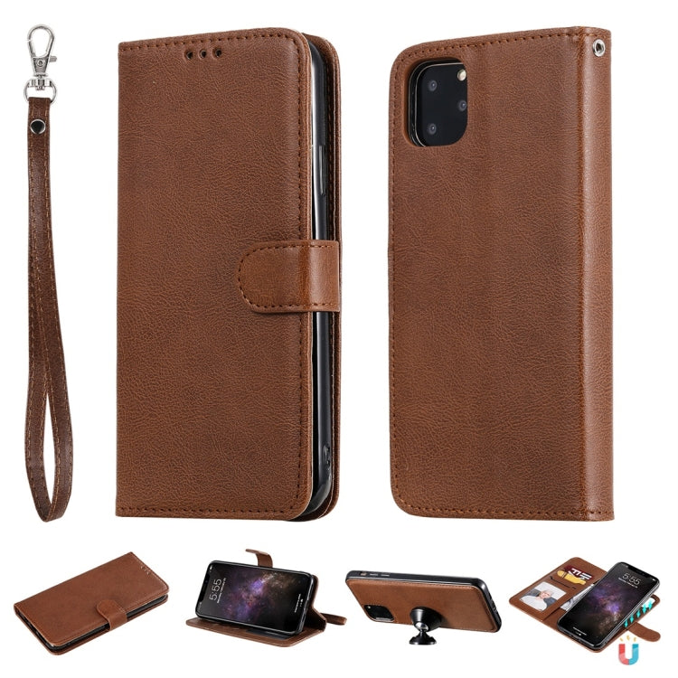 Solid Color Horizontal Flip Protective Case with Holder & Card Slots & Wallet & Photo Frame & Lanyard, For iPhone 6 / 7 / 8, For iPhone 6 Plus / 7 Plus / 8 Plus, For iPhone 11, For iPhone 11 Pro, For iPhone 11 Pro Max, For iPhone XR, For iPhone XS Max�...