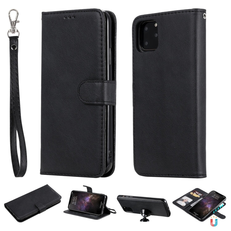 Solid Color Horizontal Flip Protective Case with Holder & Card Slots & Wallet & Photo Frame & Lanyard, For iPhone 6 / 7 / 8, For iPhone 6 Plus / 7 Plus / 8 Plus, For iPhone 11, For iPhone 11 Pro, For iPhone 11 Pro Max, For iPhone XR, For iPhone XS Max�...