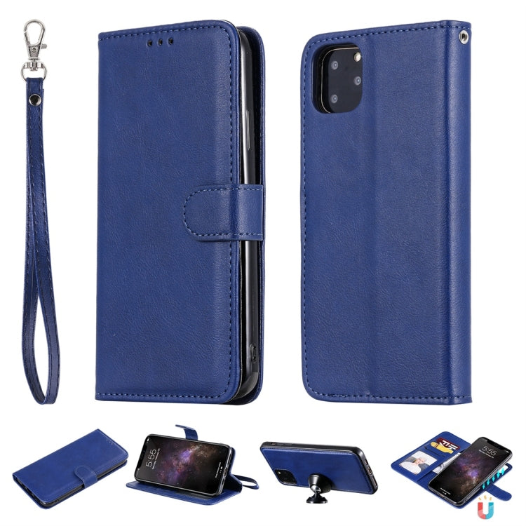 Solid Color Horizontal Flip Protective Case with Holder & Card Slots & Wallet & Photo Frame & Lanyard, For iPhone 6 / 7 / 8, For iPhone 6 Plus / 7 Plus / 8 Plus, For iPhone 11, For iPhone 11 Pro, For iPhone 11 Pro Max, For iPhone XR, For iPhone XS Max�...