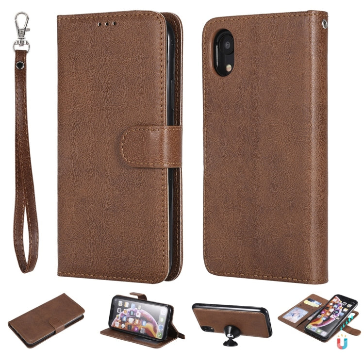 Solid Color Horizontal Flip Protective Case with Holder & Card Slots & Wallet & Photo Frame & Lanyard, For iPhone 6 / 7 / 8, For iPhone 6 Plus / 7 Plus / 8 Plus, For iPhone 11, For iPhone 11 Pro, For iPhone 11 Pro Max, For iPhone XR, For iPhone XS Max�...