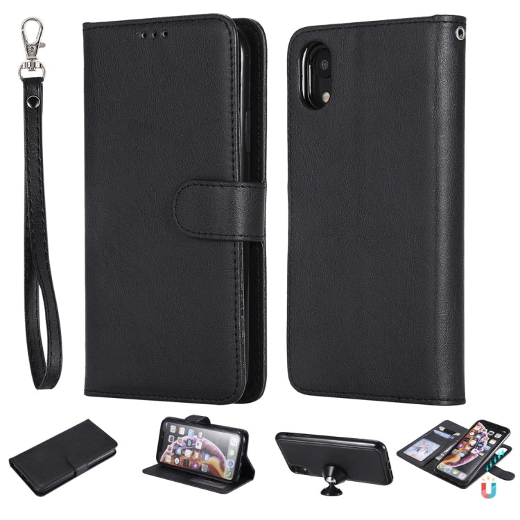 Solid Color Horizontal Flip Protective Case with Holder & Card Slots & Wallet & Photo Frame & Lanyard, For iPhone 6 / 7 / 8, For iPhone 6 Plus / 7 Plus / 8 Plus, For iPhone 11, For iPhone 11 Pro, For iPhone 11 Pro Max, For iPhone XR, For iPhone XS Max�...