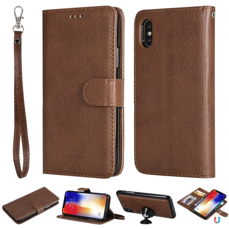Solid Color Horizontal Flip Protective Case with Holder & Card Slots & Wallet & Photo Frame & Lanyard, For iPhone 6 / 7 / 8, For iPhone 6 Plus / 7 Plus / 8 Plus, For iPhone 11, For iPhone 11 Pro, For iPhone 11 Pro Max, For iPhone XR, For iPhone XS Max�...