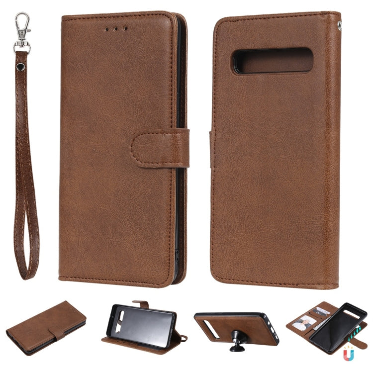 Solid Color Horizontal Flip Protective Case with Holder & Card Slots & Wallet & Photo Frame & Lanyard, For Galaxy Note 10+, For Galaxy Note 10, For Galaxy S8, For Galaxy S8+, For Galaxy S9, For Galaxy S9+, For Galaxy S10 5G, For Galaxy S10+������������...