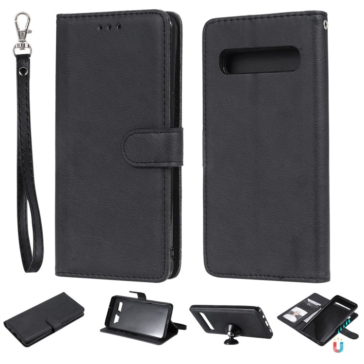 Solid Color Horizontal Flip Protective Case with Holder & Card Slots & Wallet & Photo Frame & Lanyard, For Galaxy Note 10+, For Galaxy Note 10, For Galaxy S8, For Galaxy S8+, For Galaxy S9, For Galaxy S9+, For Galaxy S10 5G, For Galaxy S10+������������...