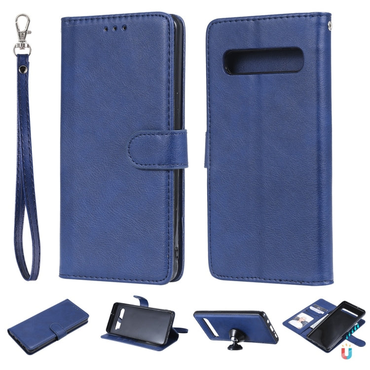 Solid Color Horizontal Flip Protective Case with Holder & Card Slots & Wallet & Photo Frame & Lanyard, For Galaxy Note 10+, For Galaxy Note 10, For Galaxy S8, For Galaxy S8+, For Galaxy S9, For Galaxy S9+, For Galaxy S10 5G, For Galaxy S10+������������...