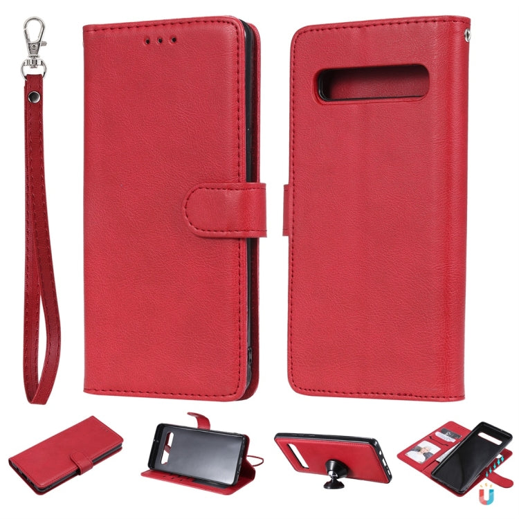 Solid Color Horizontal Flip Protective Case with Holder & Card Slots & Wallet & Photo Frame & Lanyard, For Galaxy Note 10+, For Galaxy Note 10, For Galaxy S8, For Galaxy S8+, For Galaxy S9, For Galaxy S9+, For Galaxy S10 5G, For Galaxy S10+������������...