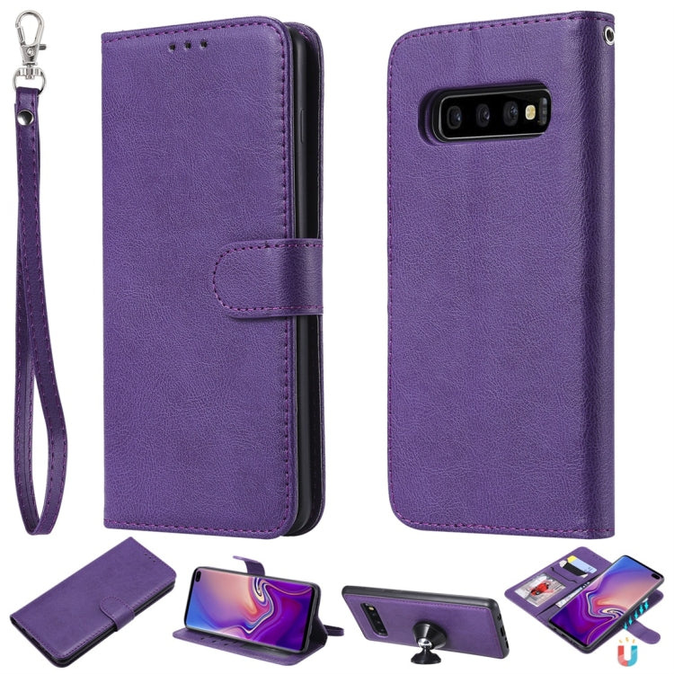 Solid Color Horizontal Flip Protective Case with Holder & Card Slots & Wallet & Photo Frame & Lanyard, For Galaxy Note 10+, For Galaxy Note 10, For Galaxy S8, For Galaxy S8+, For Galaxy S9, For Galaxy S9+, For Galaxy S10 5G, For Galaxy S10+������������...