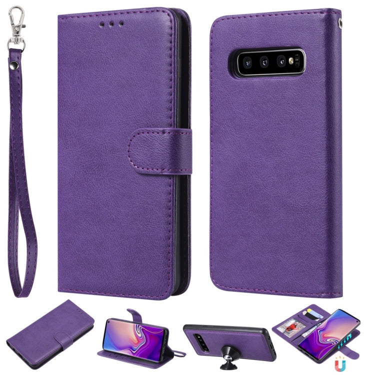 Solid Color Horizontal Flip Protective Case with Holder & Card Slots & Wallet & Photo Frame & Lanyard, For Galaxy Note 10+, For Galaxy Note 10, For Galaxy S8, For Galaxy S8+, For Galaxy S9, For Galaxy S9+, For Galaxy S10 5G, For Galaxy S10+������������...