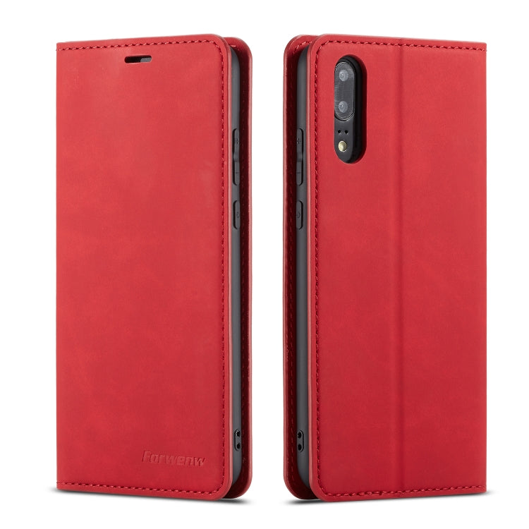 Forwenw Dream Series Oil Edge Strong Magnetism Horizontal Flip Leather Case with Holder & Card Slots & Wallet & Photo Frame, For Huawei P Smart+ (2019), For Huawei P20, For Huawei P20 Pro, For Huawei P20 Lite, For Huawei P30, For Huawei P30 Lite�������...