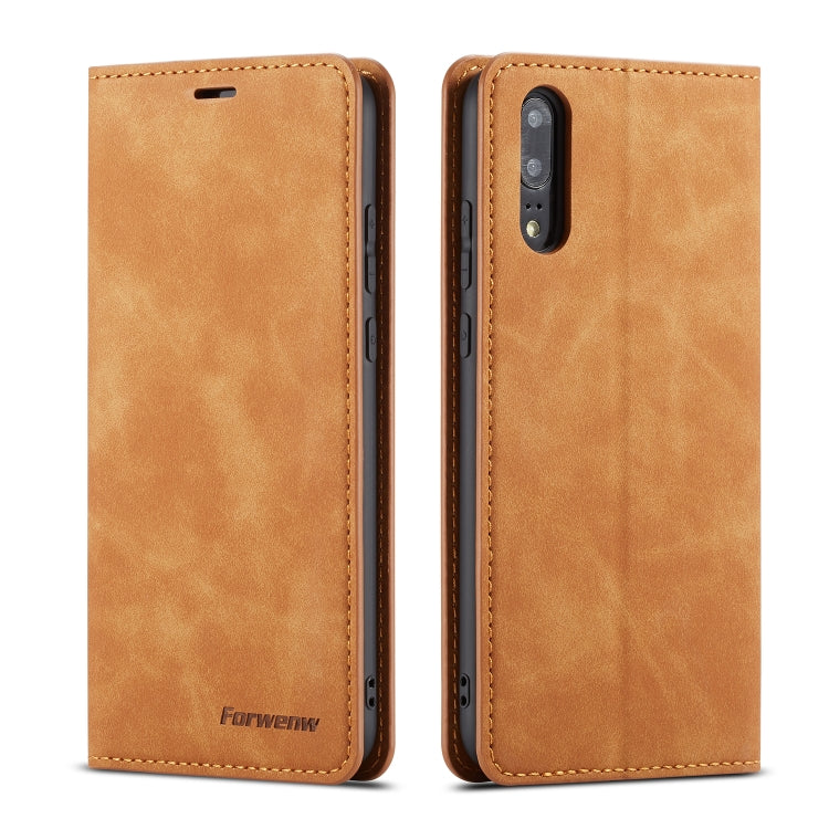 Forwenw Dream Series Oil Edge Strong Magnetism Horizontal Flip Leather Case with Holder & Card Slots & Wallet & Photo Frame, For Huawei P Smart+ (2019), For Huawei P20, For Huawei P20 Pro, For Huawei P20 Lite, For Huawei P30, For Huawei P30 Lite�������...