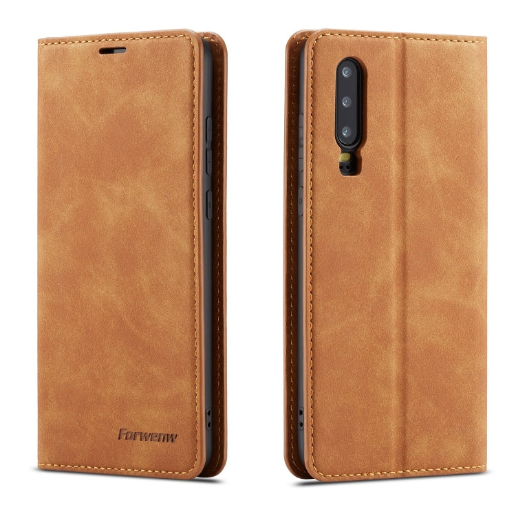 Forwenw Dream Series Oil Edge Strong Magnetism Horizontal Flip Leather Case with Holder & Card Slots & Wallet & Photo Frame, For Huawei P Smart+ (2019), For Huawei P20, For Huawei P20 Pro, For Huawei P20 Lite, For Huawei P30, For Huawei P30 Lite�������...