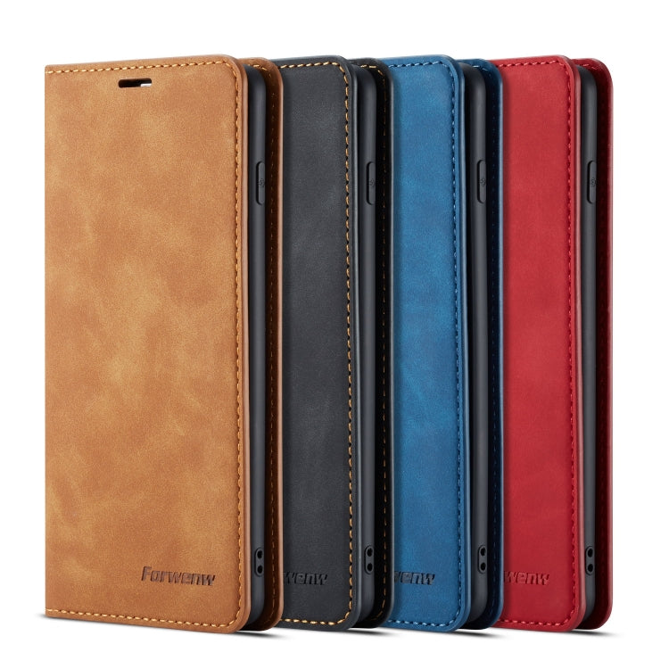 Forwenw Dream Series Oil Edge Strong Magnetism Horizontal Flip Leather Case with Holder & Card Slots & Wallet & Photo Frame, For Galaxy S10+, For Galaxy S10e, For iPhone 6s / 6, For iPhone 6s Plus / 6 Plus, For iPhone SE 2022 / SE 2020 / 8 / 7���������...