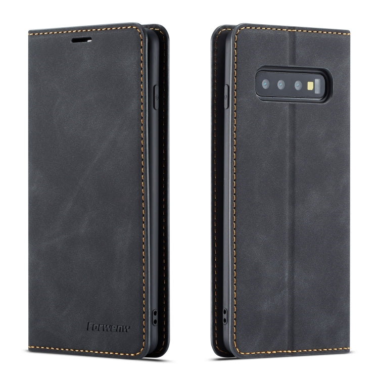 Forwenw Dream Series Oil Edge Strong Magnetism Horizontal Flip Leather Case with Holder & Card Slots & Wallet & Photo Frame, For Galaxy S10+, For Galaxy S10e, For iPhone 6s / 6, For iPhone 6s Plus / 6 Plus, For iPhone SE 2022 / SE 2020 / 8 / 7���������...