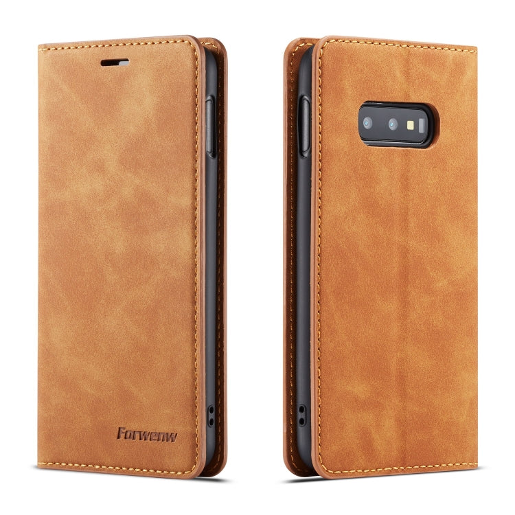 Forwenw Dream Series Oil Edge Strong Magnetism Horizontal Flip Leather Case with Holder & Card Slots & Wallet & Photo Frame, For Galaxy S10+, For Galaxy S10e, For iPhone 6s / 6, For iPhone 6s Plus / 6 Plus, For iPhone SE 2022 / SE 2020 / 8 / 7���������...