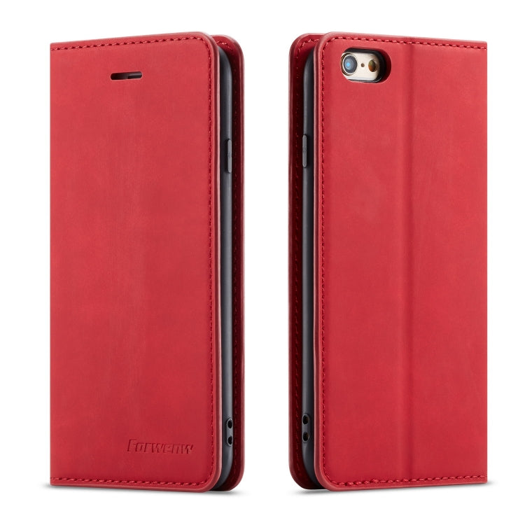 Forwenw Dream Series Oil Edge Strong Magnetism Horizontal Flip Leather Case with Holder & Card Slots & Wallet & Photo Frame, For Galaxy S10+, For Galaxy S10e, For iPhone 6s / 6, For iPhone 6s Plus / 6 Plus, For iPhone SE 2022 / SE 2020 / 8 / 7���������...