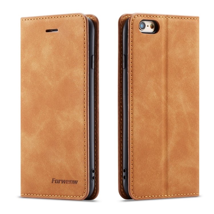 Forwenw Dream Series Oil Edge Strong Magnetism Horizontal Flip Leather Case with Holder & Card Slots & Wallet & Photo Frame, For Galaxy S10+, For Galaxy S10e, For iPhone 6s / 6, For iPhone 6s Plus / 6 Plus, For iPhone SE 2022 / SE 2020 / 8 / 7���������...