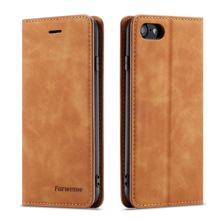Forwenw Dream Series Oil Edge Strong Magnetism Horizontal Flip Leather Case with Holder & Card Slots & Wallet & Photo Frame, For Galaxy S10+, For Galaxy S10e, For iPhone 6s / 6, For iPhone 6s Plus / 6 Plus, For iPhone SE 2022 / SE 2020 / 8 / 7���������...