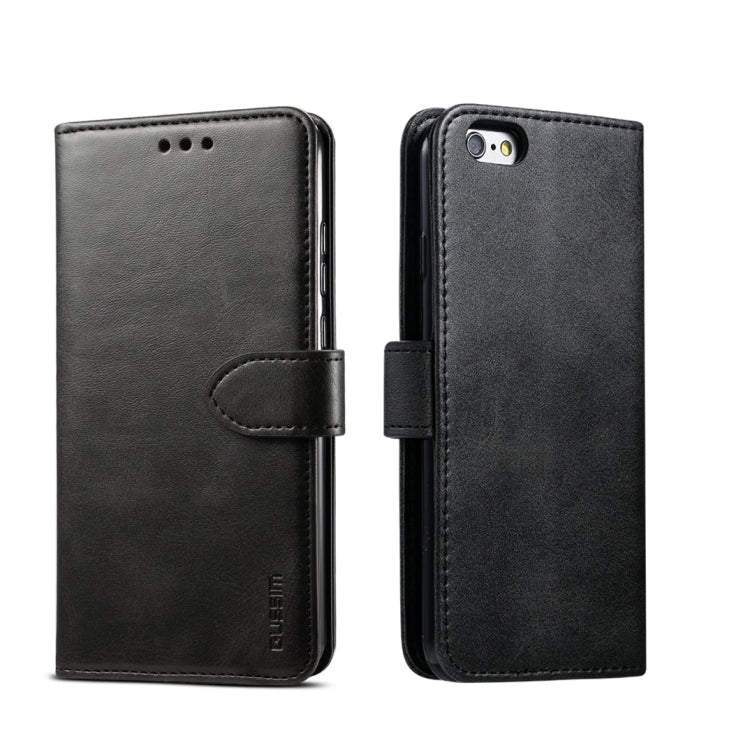 GUSSIM Magnetic Horizontal Flip Leather Case with Holder & Card Slots & & Wallet, For iPhone 6, For iPhone 6 Plus, For iPhone 8 Plus / 7 Plus, For iPhone 8  / 7, For iPhone XS Max, For iPhone X / XS, For iPhone XR, For iPhone 11, For iPhone 11 Pro�����...