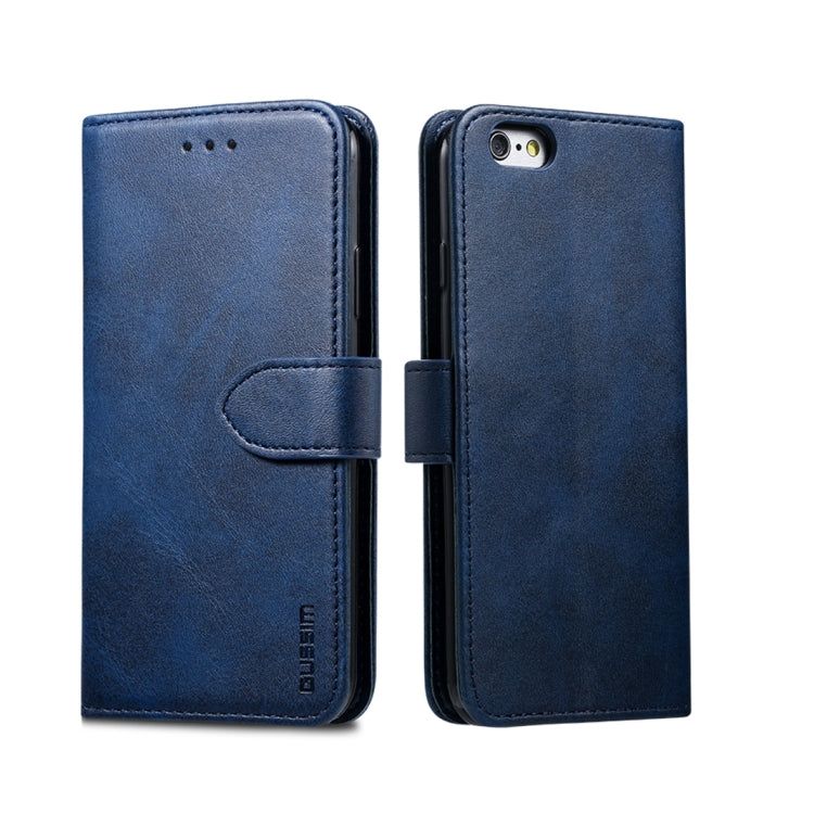 GUSSIM Magnetic Horizontal Flip Leather Case with Holder & Card Slots & & Wallet, For iPhone 6, For iPhone 6 Plus, For iPhone 8 Plus / 7 Plus, For iPhone 8  / 7, For iPhone XS Max, For iPhone X / XS, For iPhone XR, For iPhone 11, For iPhone 11 Pro�����...