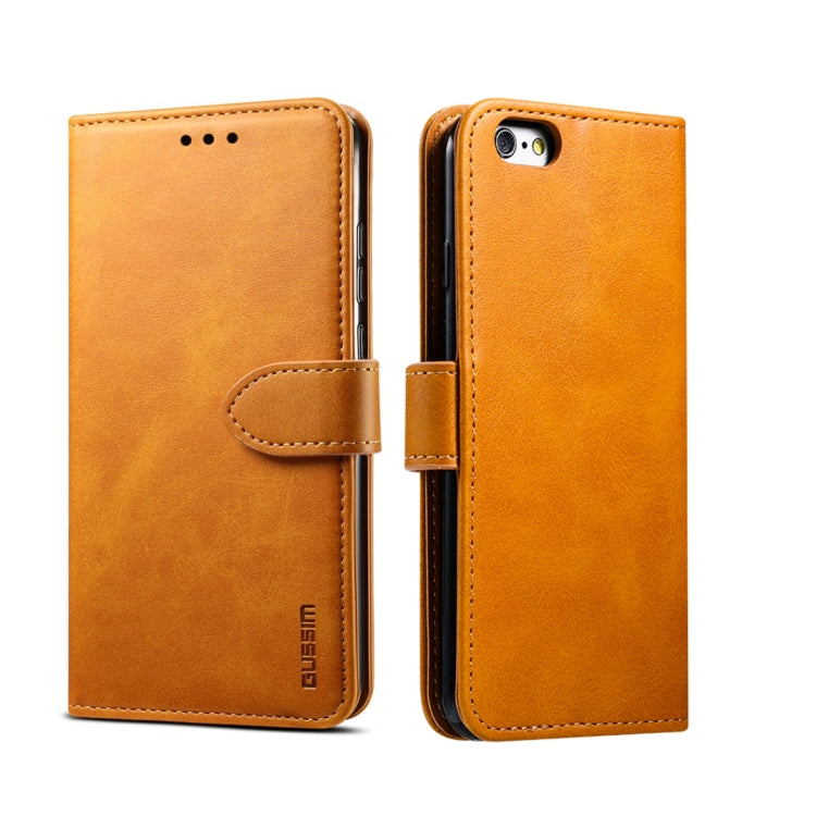 GUSSIM Magnetic Horizontal Flip Leather Case with Holder & Card Slots & & Wallet, For iPhone 6, For iPhone 6 Plus, For iPhone 8 Plus / 7 Plus, For iPhone 8  / 7, For iPhone XS Max, For iPhone X / XS, For iPhone XR, For iPhone 11, For iPhone 11 Pro�����...