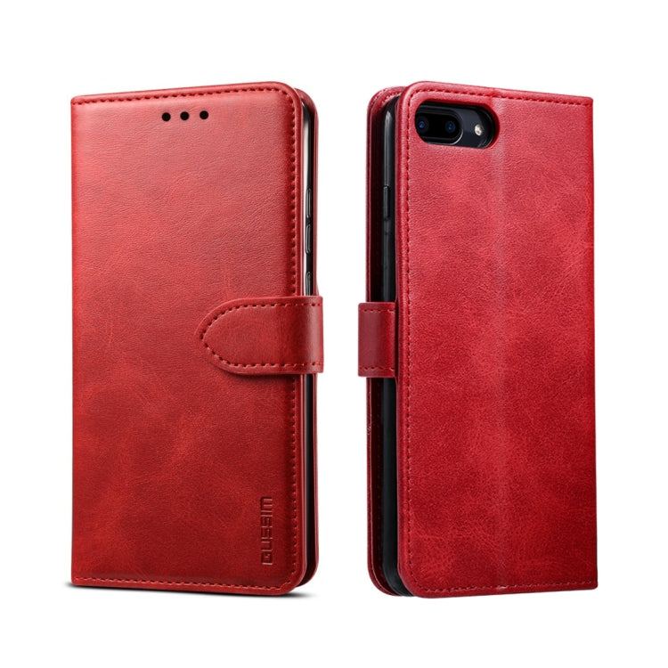 GUSSIM Magnetic Horizontal Flip Leather Case with Holder & Card Slots & & Wallet, For iPhone 6, For iPhone 6 Plus, For iPhone 8 Plus / 7 Plus, For iPhone 8  / 7, For iPhone XS Max, For iPhone X / XS, For iPhone XR, For iPhone 11, For iPhone 11 Pro�����...