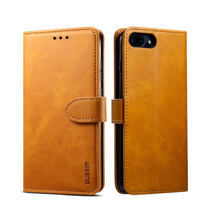 GUSSIM Magnetic Horizontal Flip Leather Case with Holder & Card Slots & & Wallet, For iPhone 6, For iPhone 6 Plus, For iPhone 8 Plus / 7 Plus, For iPhone 8  / 7, For iPhone XS Max, For iPhone X / XS, For iPhone XR, For iPhone 11, For iPhone 11 Pro�����...