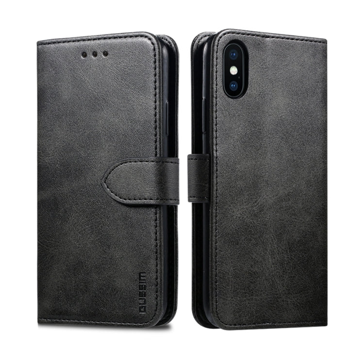 GUSSIM Magnetic Horizontal Flip Leather Case with Holder & Card Slots & & Wallet, For iPhone 6, For iPhone 6 Plus, For iPhone 8 Plus / 7 Plus, For iPhone 8  / 7, For iPhone XS Max, For iPhone X / XS, For iPhone XR, For iPhone 11, For iPhone 11 Pro�����...